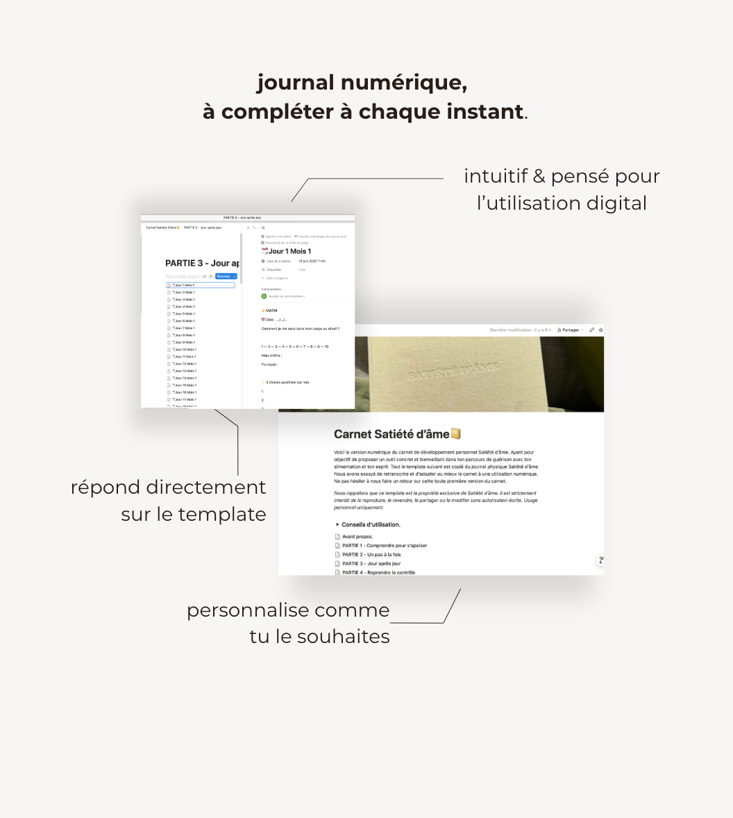 Carnet d'apaisement hyperphagie - numérique
