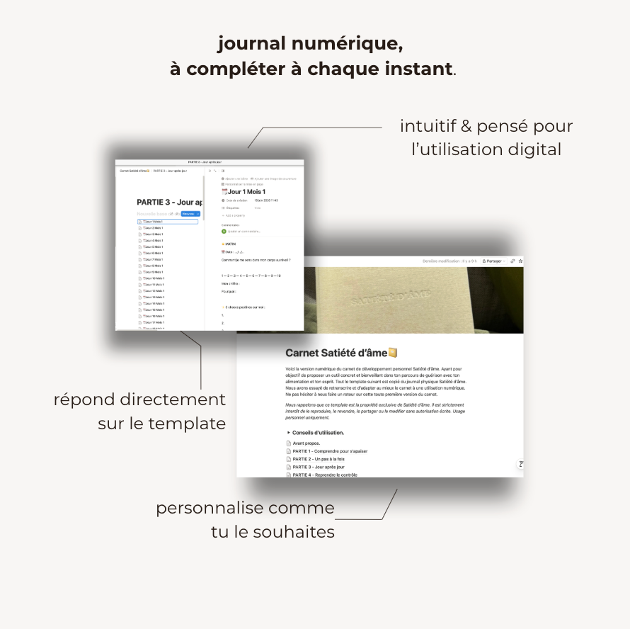 Carnet d'apaisement hyperphagie - numérique